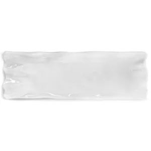 Ruffle White 21" Melamine Sandwich Platter