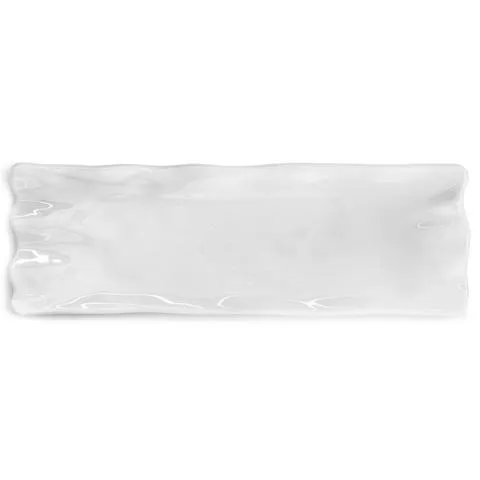 Ruffle White 21" Melamine Sandwich Platter