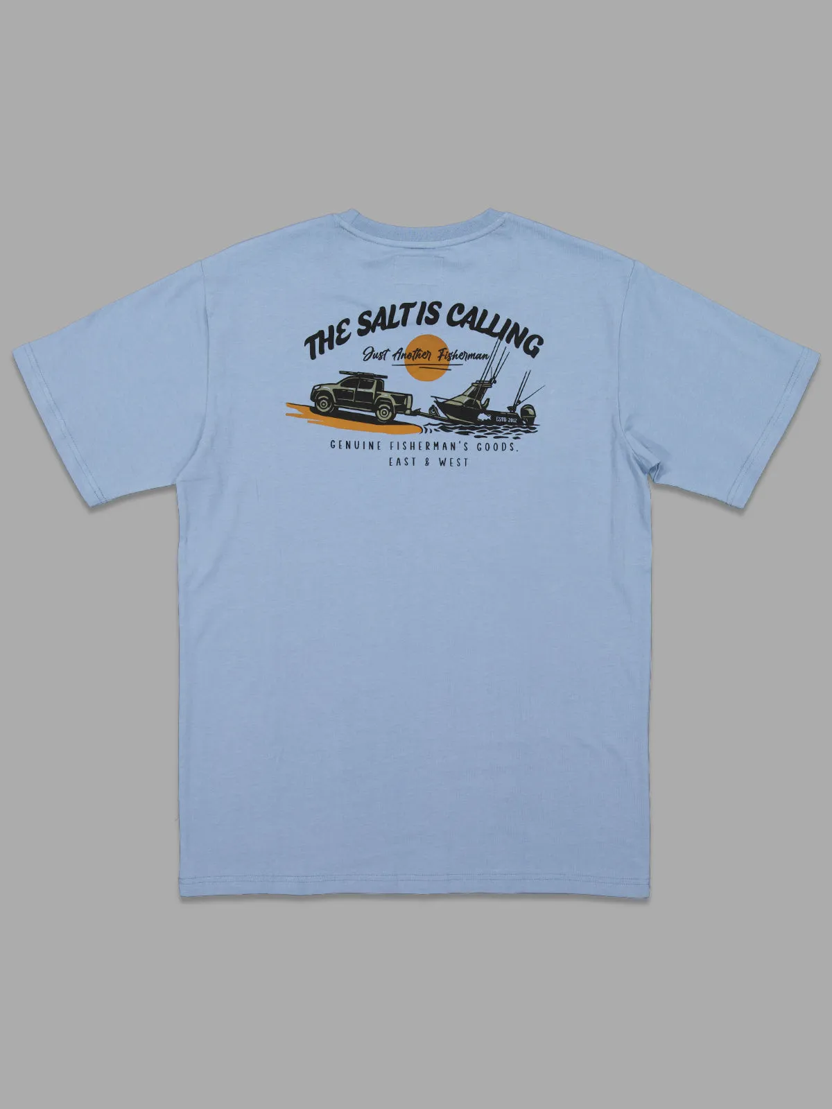 SALT IS CALLING TEE - FADED DENIM