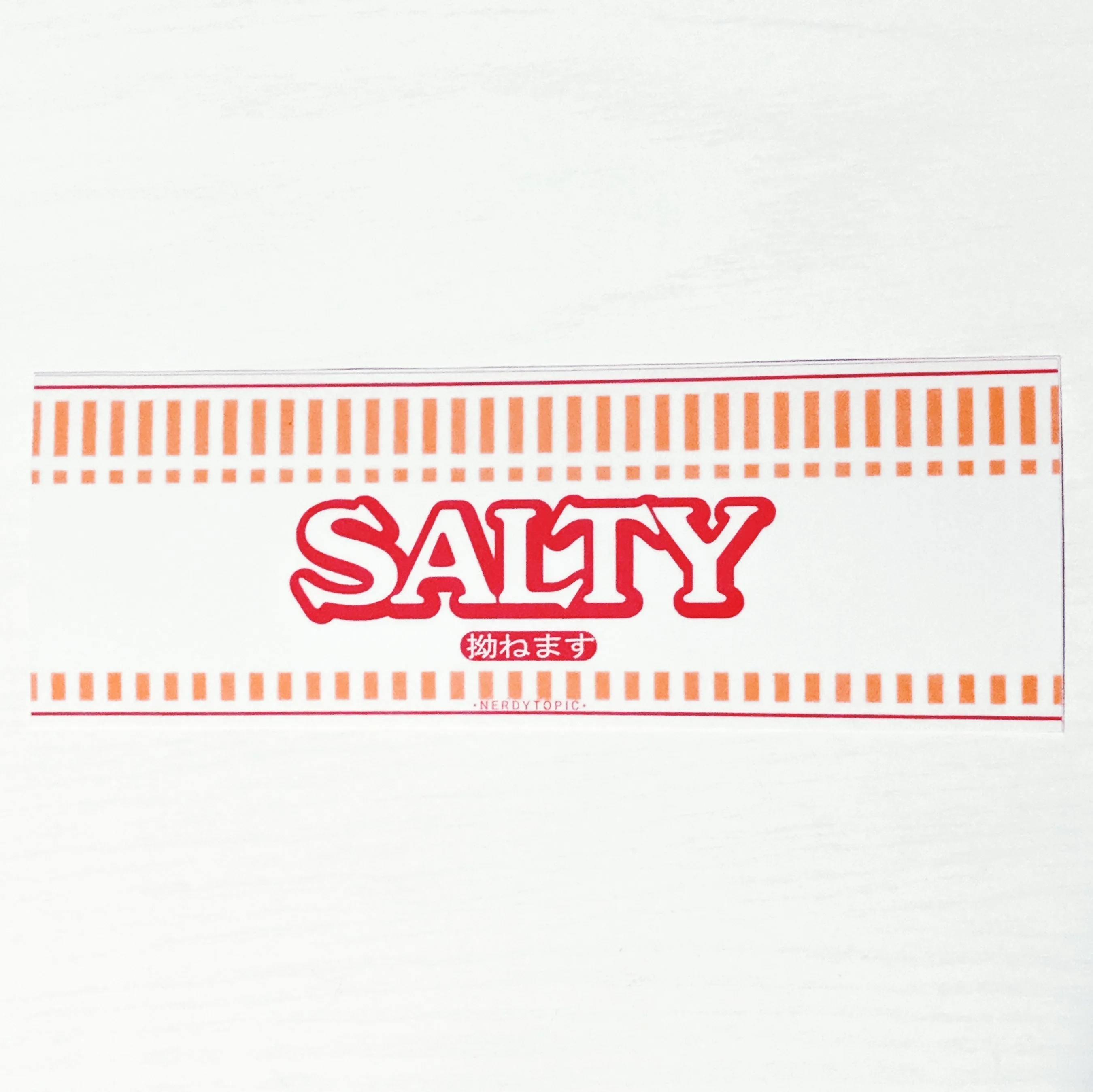 Salty [Low Salt] Sticker