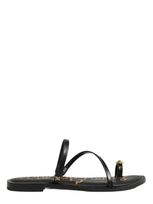 Sam Edelman Harlyn Strappy Flat Sandal in Black