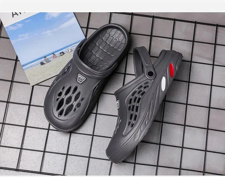 Sandales de plage design chic / Clogs Men Sandals Men Shoe Summer Fang Man Hoof Thongs Stamp
