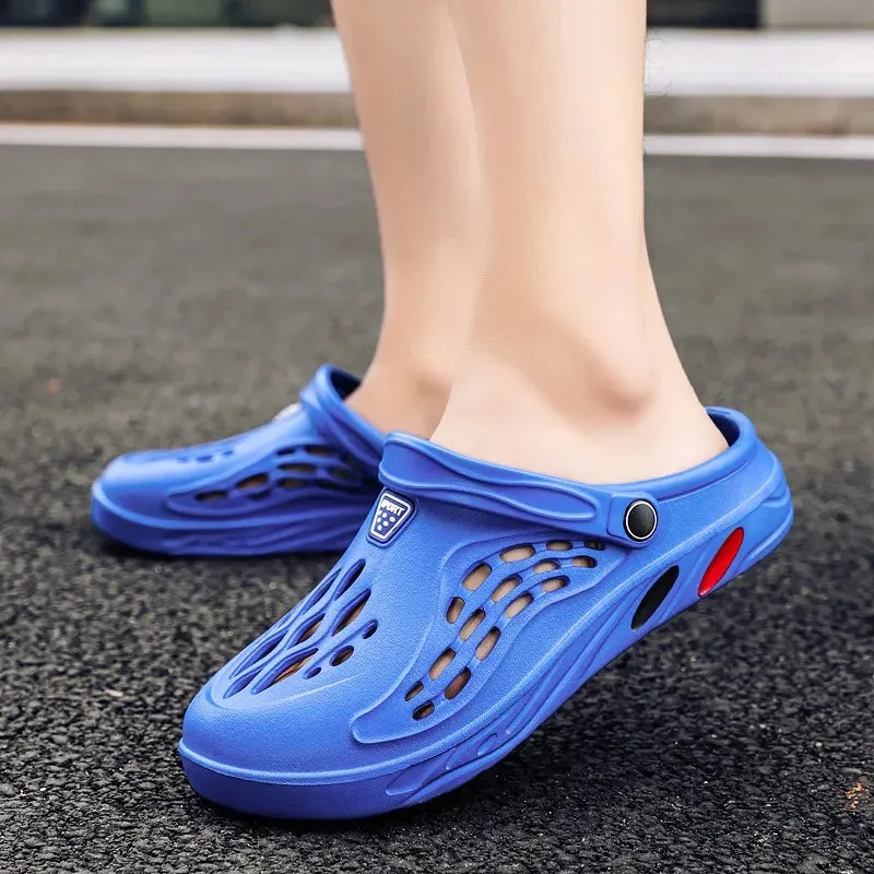 Sandales de plage design chic / Clogs Men Sandals Men Shoe Summer Fang Man Hoof Thongs Stamp