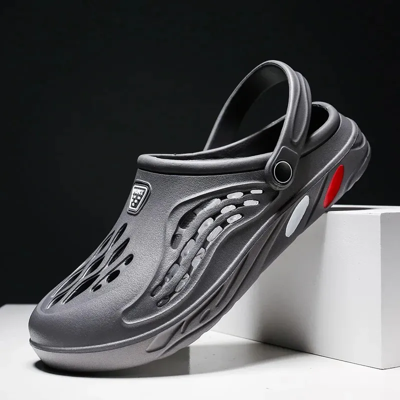 Sandales de plage design chic / Clogs Men Sandals Men Shoe Summer Fang Man Hoof Thongs Stamp
