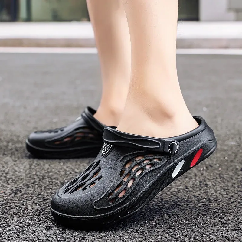 Sandales de plage design chic / Clogs Men Sandals Men Shoe Summer Fang Man Hoof Thongs Stamp