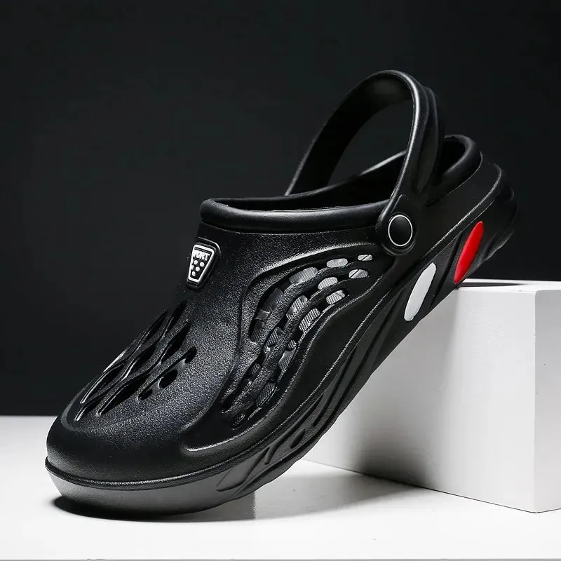 Sandales de plage design chic / Clogs Men Sandals Men Shoe Summer Fang Man Hoof Thongs Stamp