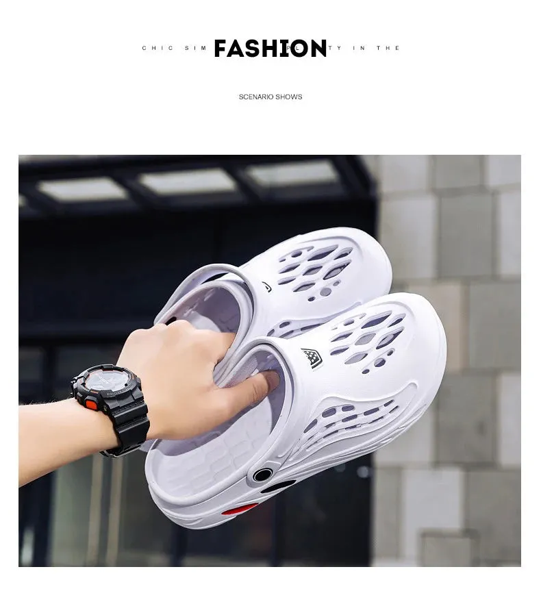 Sandales de plage design chic / Clogs Men Sandals Men Shoe Summer Fang Man Hoof Thongs Stamp