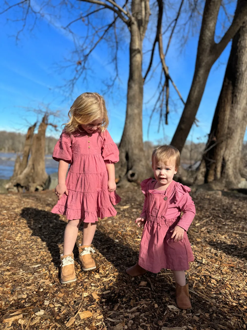 Saorise Girls Dress in Carnation