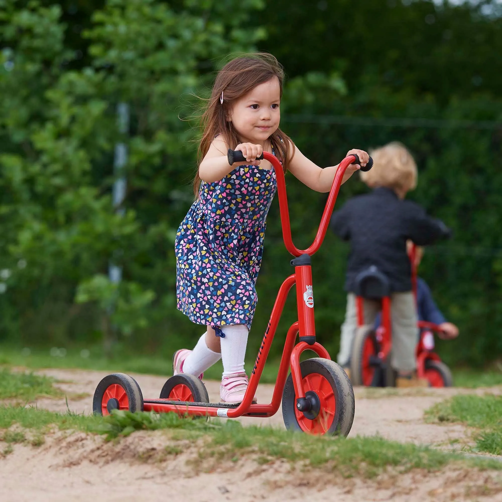 Scooter with 2 Rear Wheels