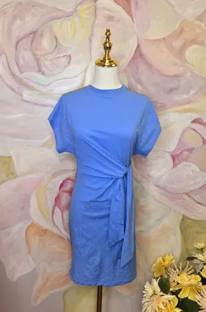 Sea Blue Side Tie Dress