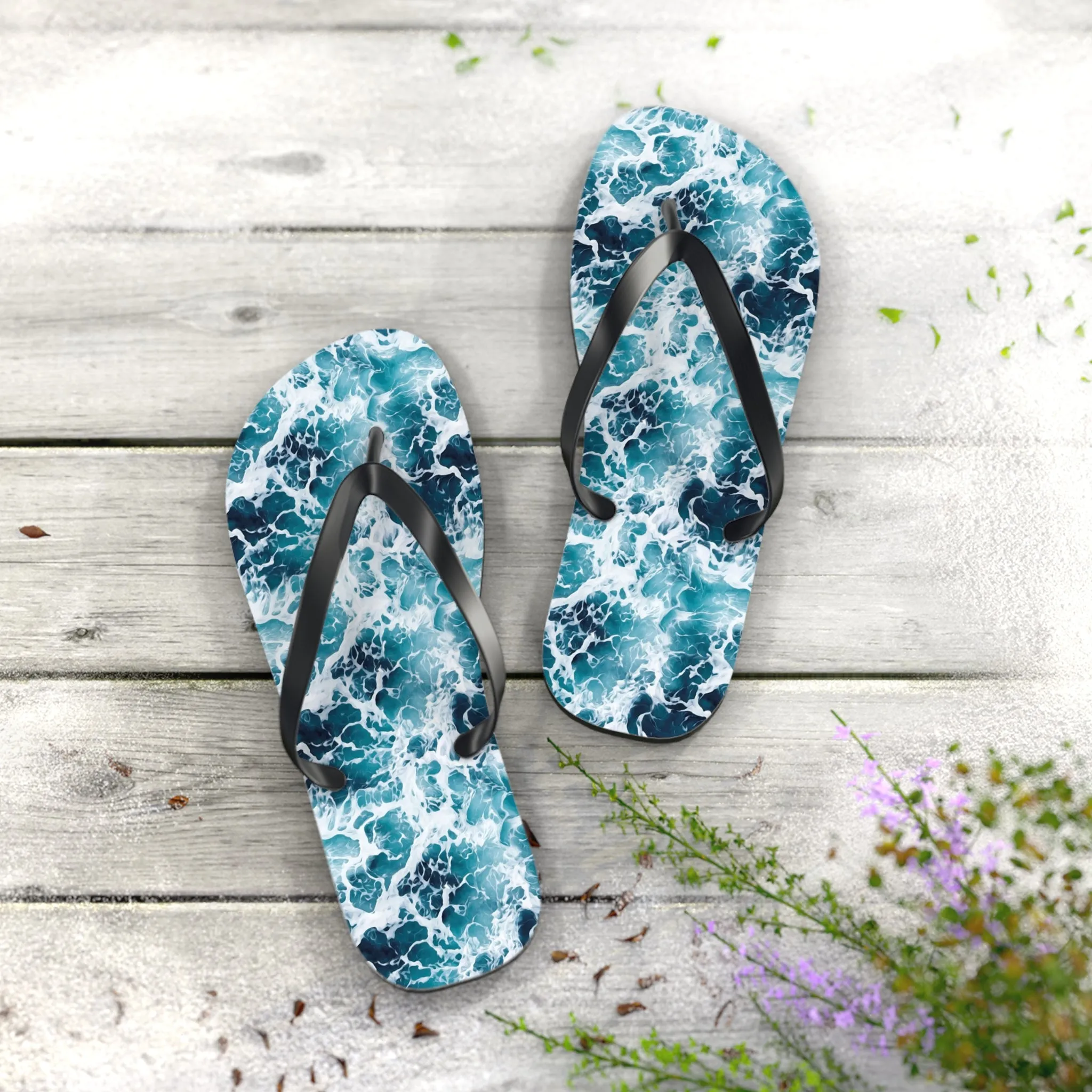 Sea Foam Flip Flops