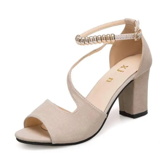 sexy fish mouth hollow Roman sandals