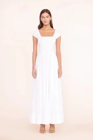 Short sleeve Wells dress- White