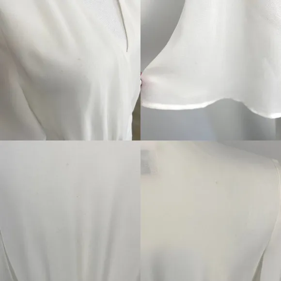 Show Me Your Mumu White Sophia Wrap Dress Size Medium New