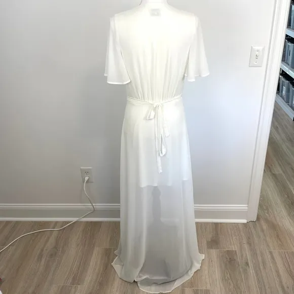 Show Me Your Mumu White Sophia Wrap Dress Size Medium New