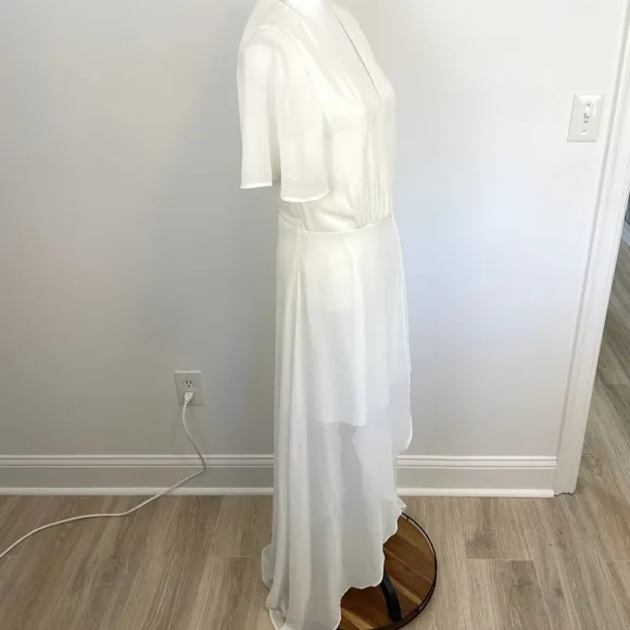 Show Me Your Mumu White Sophia Wrap Dress Size Medium New