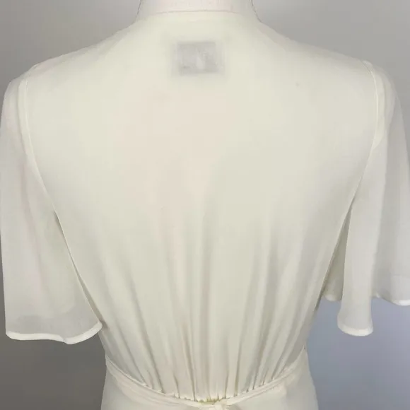 Show Me Your Mumu White Sophia Wrap Dress Size Medium New