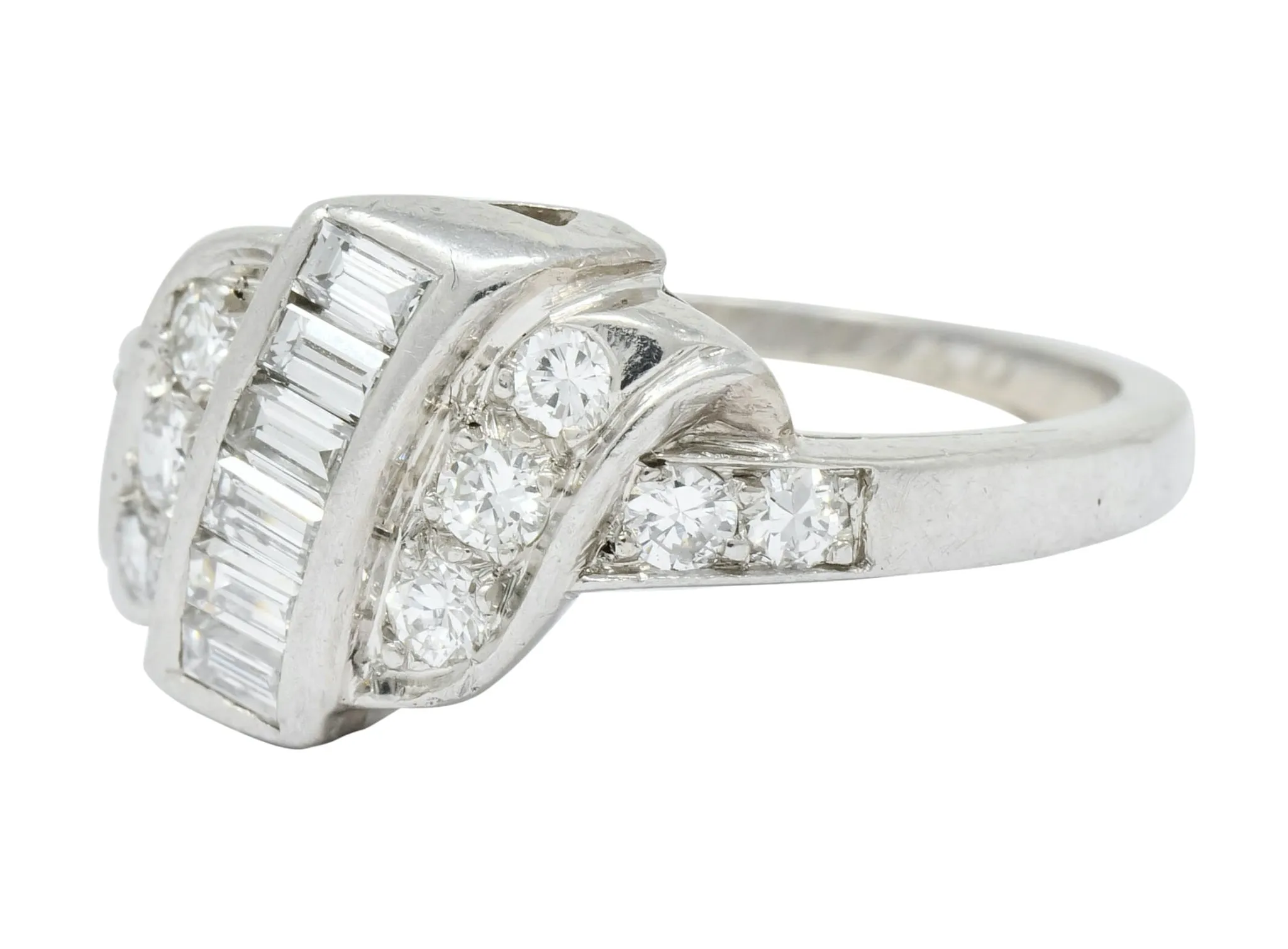Shreve, Crump & Low Retro 0.70 CTW Diamond Platinum Band Ring