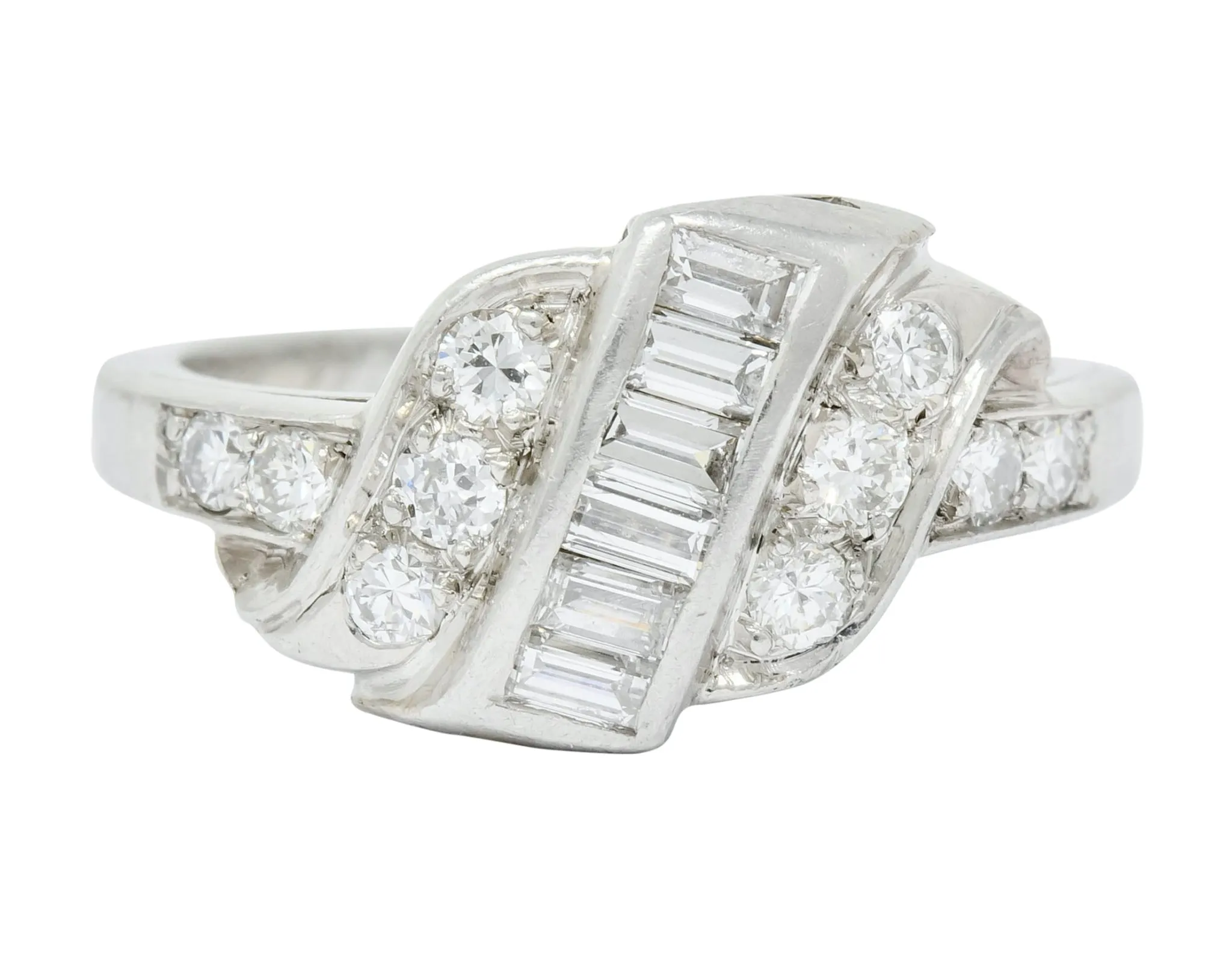 Shreve, Crump & Low Retro 0.70 CTW Diamond Platinum Band Ring