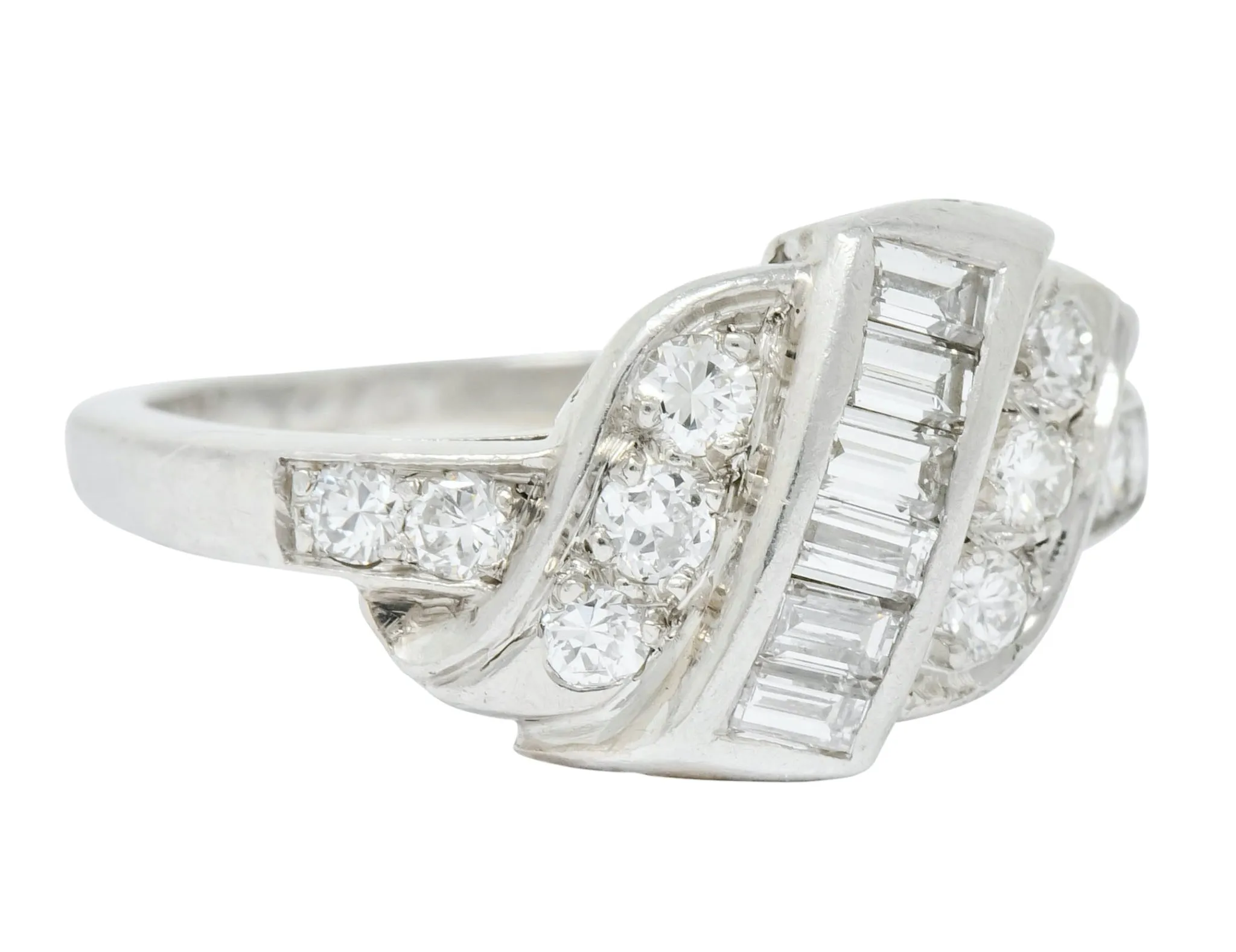 Shreve, Crump & Low Retro 0.70 CTW Diamond Platinum Band Ring