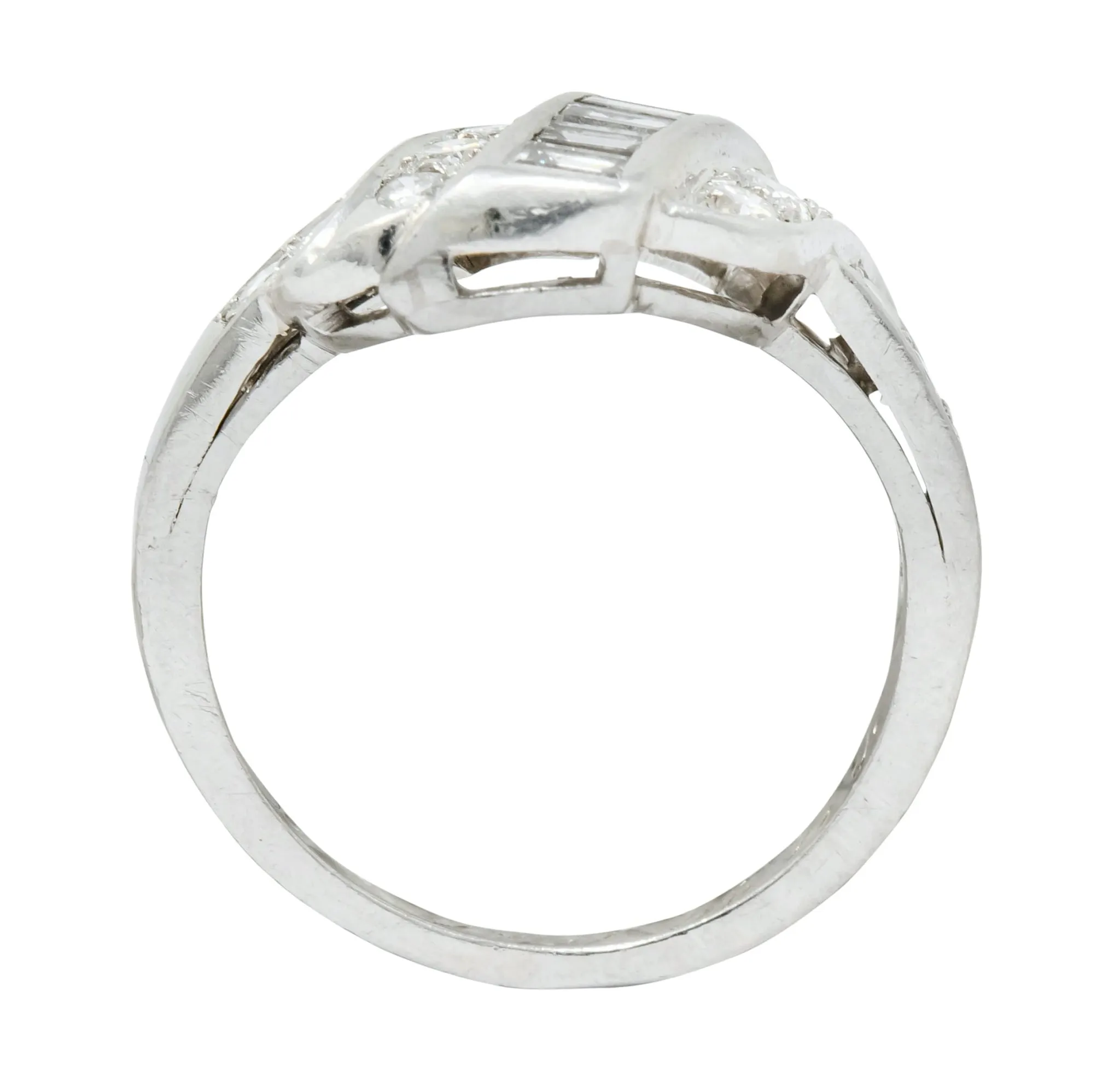 Shreve, Crump & Low Retro 0.70 CTW Diamond Platinum Band Ring