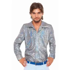 Silver Disco Mens Shirt