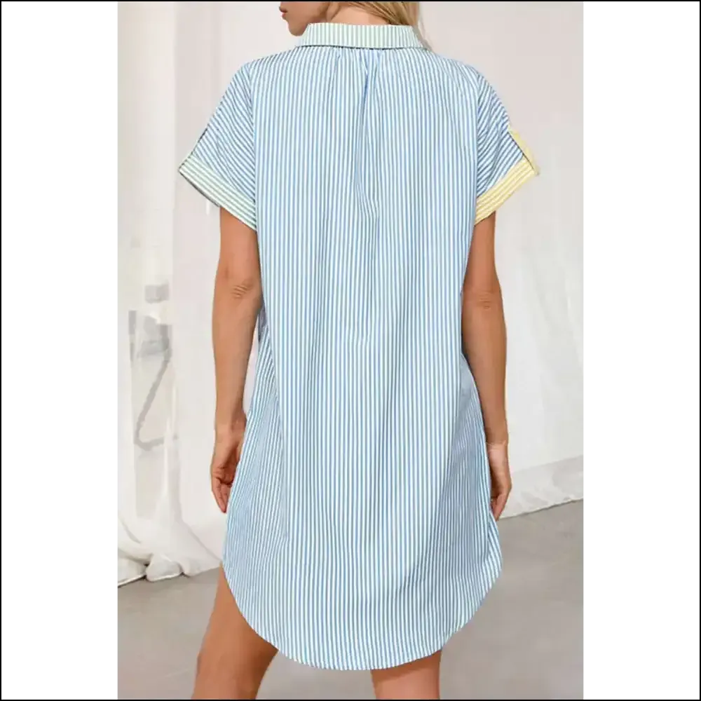 Sky Blue Mini Shirt Dress: Dress to Impress , or Don't. Needful Things 😉