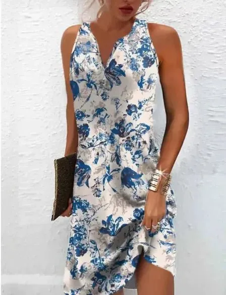 Slimming Printed Casual Long dress