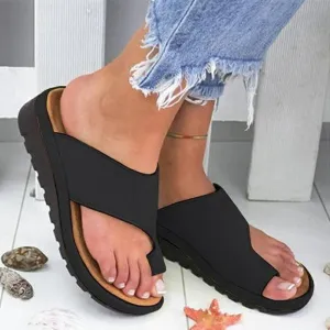 Slippers Women Fashion Flats Wedges Open Toe Ankle Beach Shoes Woman Roman Slippers Sandalias Home Shoes Kapcie Zapatos De Mujer