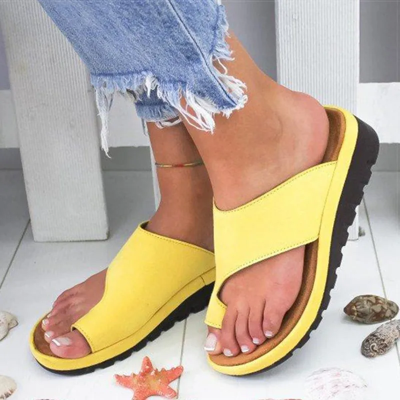 Slippers Women Fashion Flats Wedges Open Toe Ankle Beach Shoes Woman Roman Slippers Sandalias Home Shoes Kapcie Zapatos De Mujer