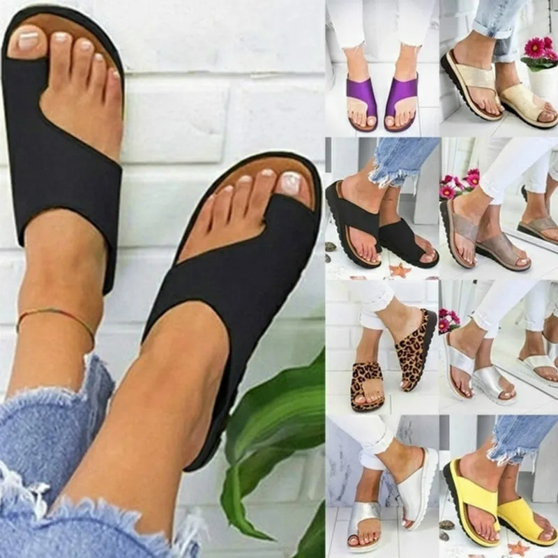 Slippers Women Fashion Flats Wedges Open Toe Ankle Beach Shoes Woman Roman Slippers Sandalias Home Shoes Kapcie Zapatos De Mujer