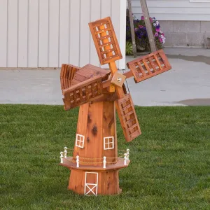 Small Amish Red Cedar Windmills