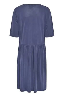 Soaked In Luxury Cordelia Dress in Navy
