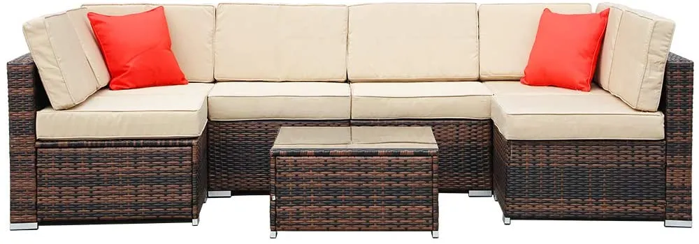 Sofa Set (BROWN)