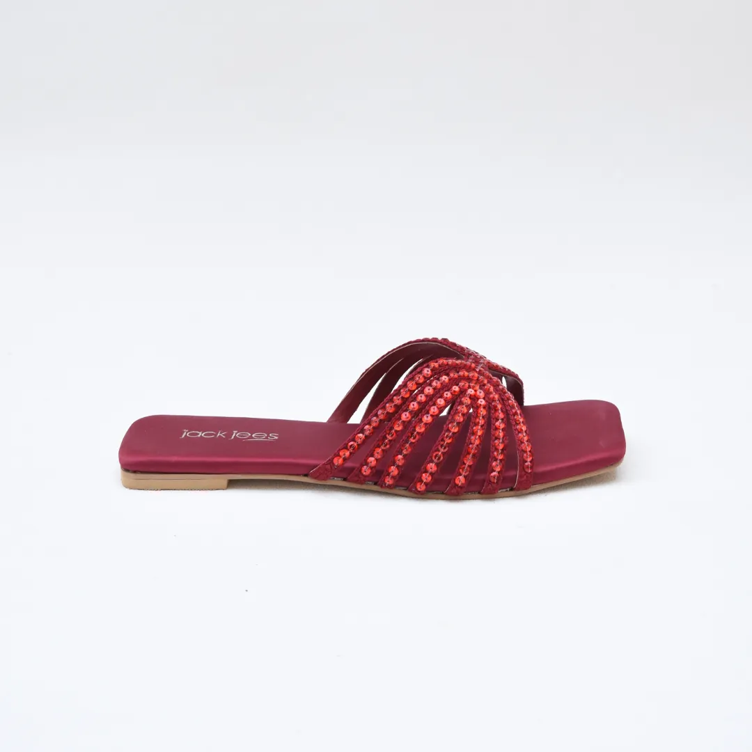 Soiree Flats maroon