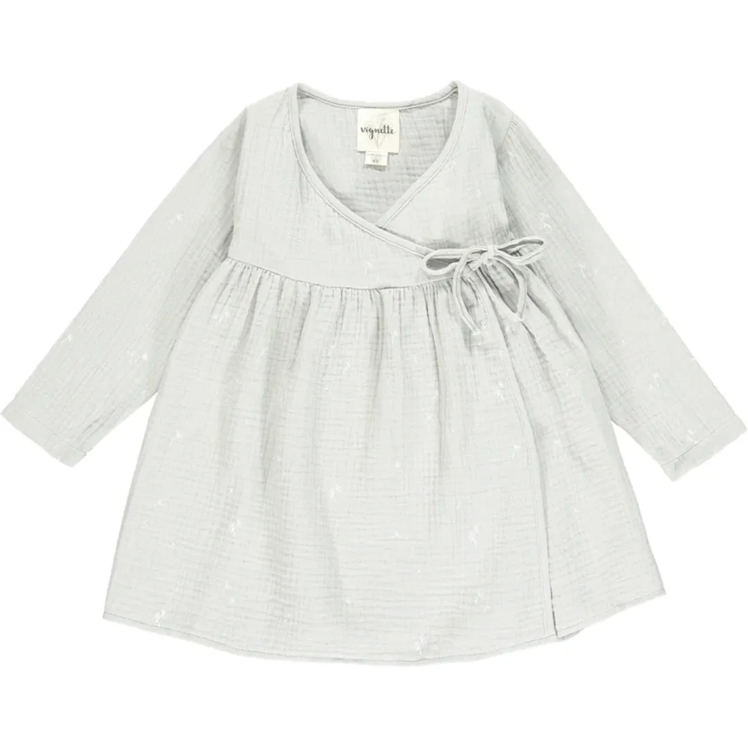Solange dress in grey dandelion