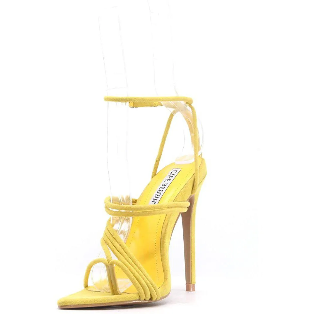 Solstice Women's Strappy Stiletto Pointy Toe Sandals
