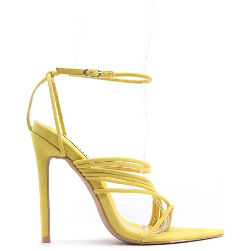 Solstice Women's Strappy Stiletto Pointy Toe Sandals