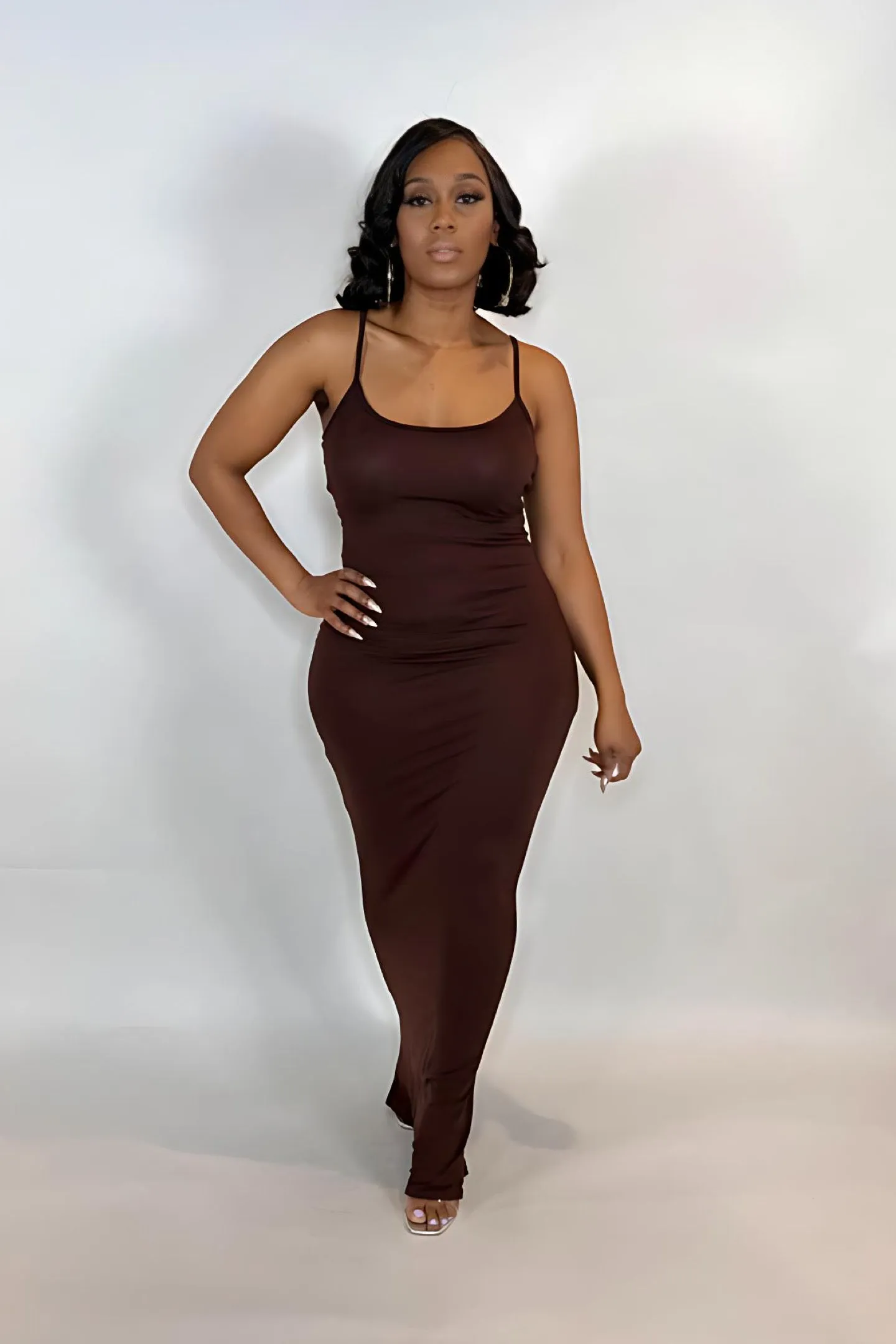 SPAGHETTI MAXI DRESS