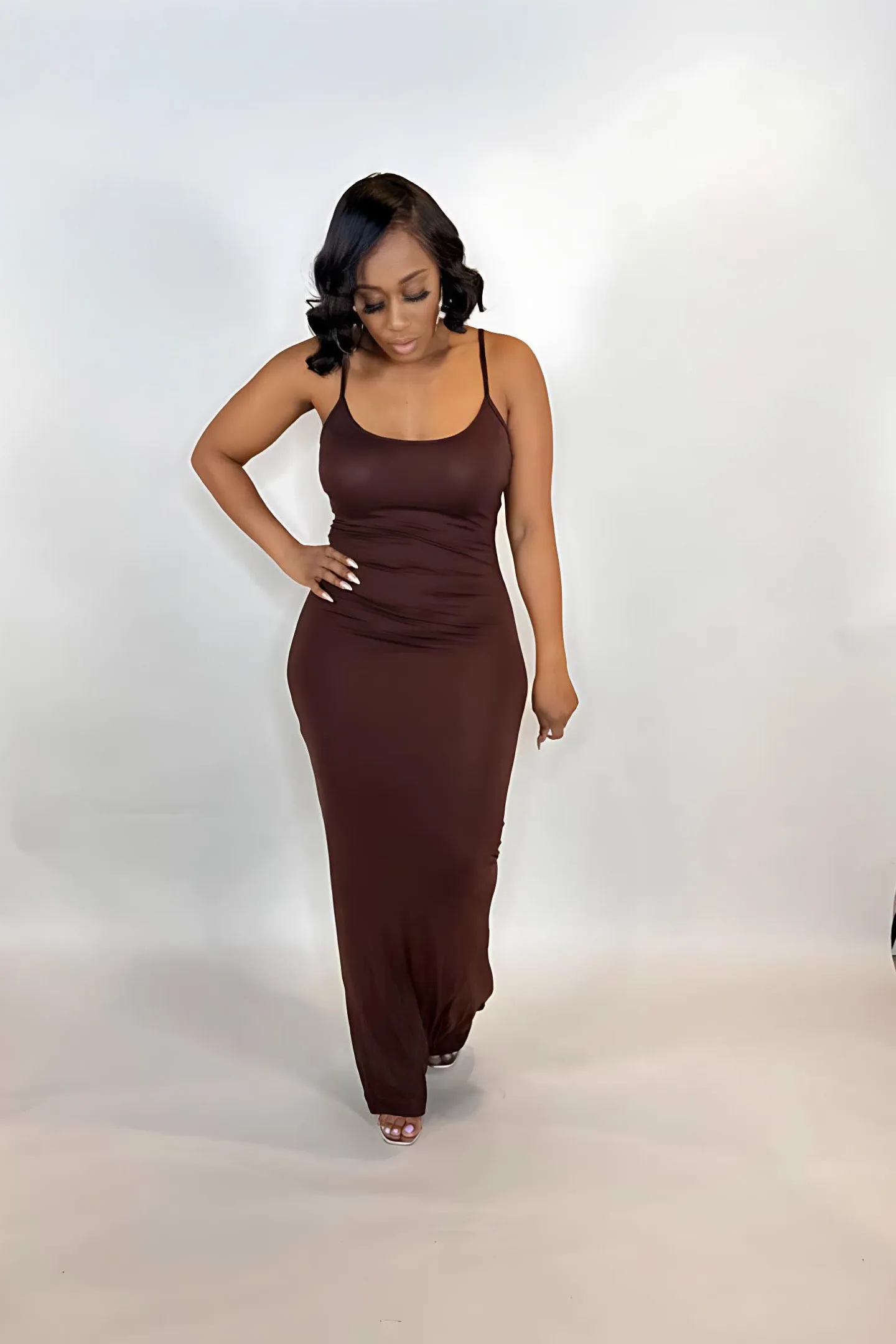 SPAGHETTI MAXI DRESS