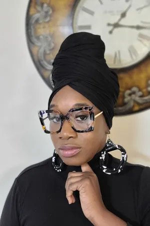 Square Cut Retro Oversized Eyeglasses with Multicolored Frames Renee