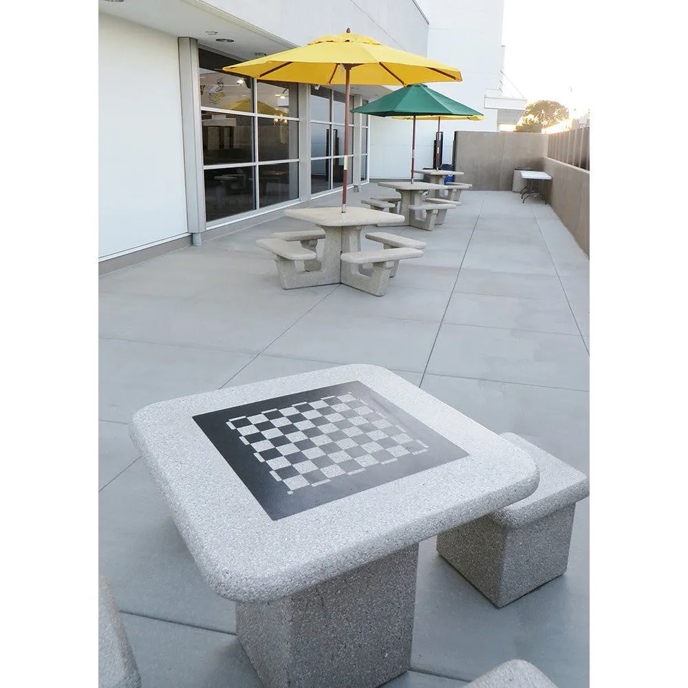 Square Pedestal Chess Table Set (T7100)
