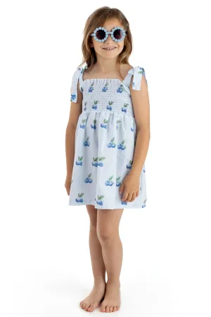 SS25 Meia Pata Girls Blueberries Beach Dress