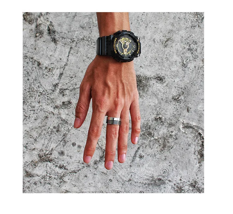 Stainless Steel Multiple Styles Ring Men