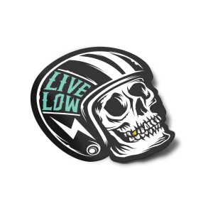 Sticker – Live Low Skull