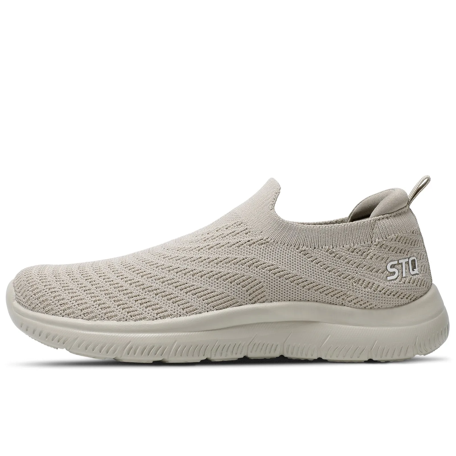 STQ Walking Shoes for Women Arch Support Comfort Lightweight Slip on Sneakers with Memory Foam