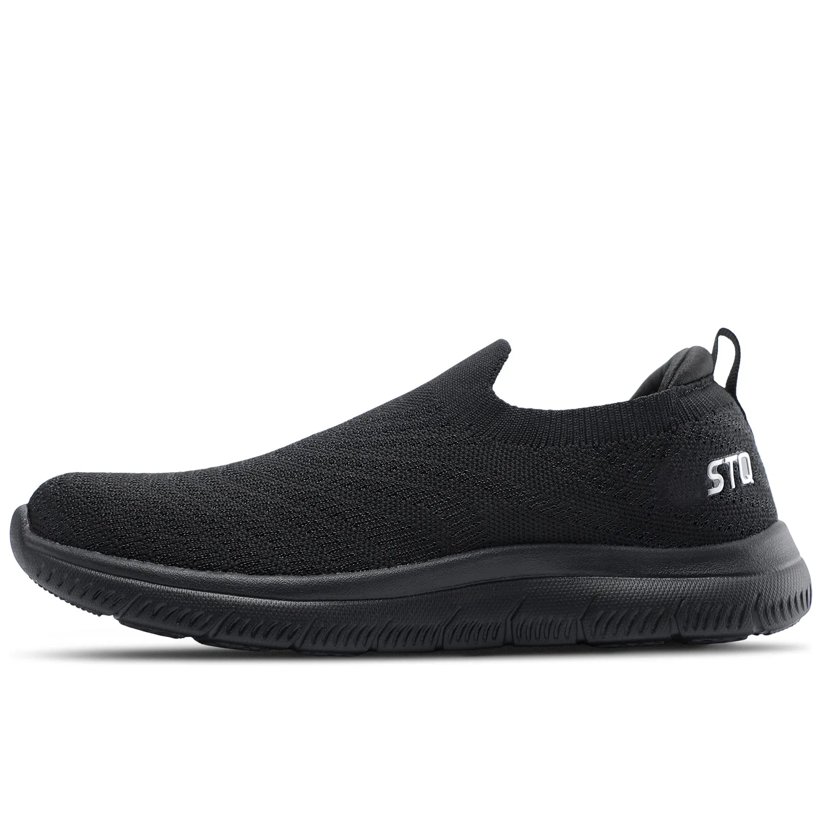 STQ Walking Shoes for Women Arch Support Comfort Lightweight Slip on Sneakers with Memory Foam