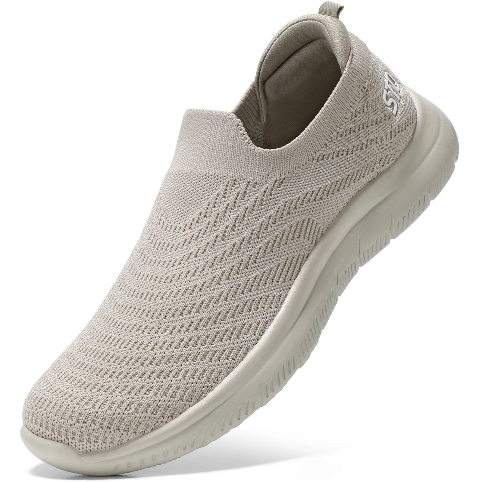 STQ Walking Shoes for Women Arch Support Comfort Lightweight Slip on Sneakers with Memory Foam