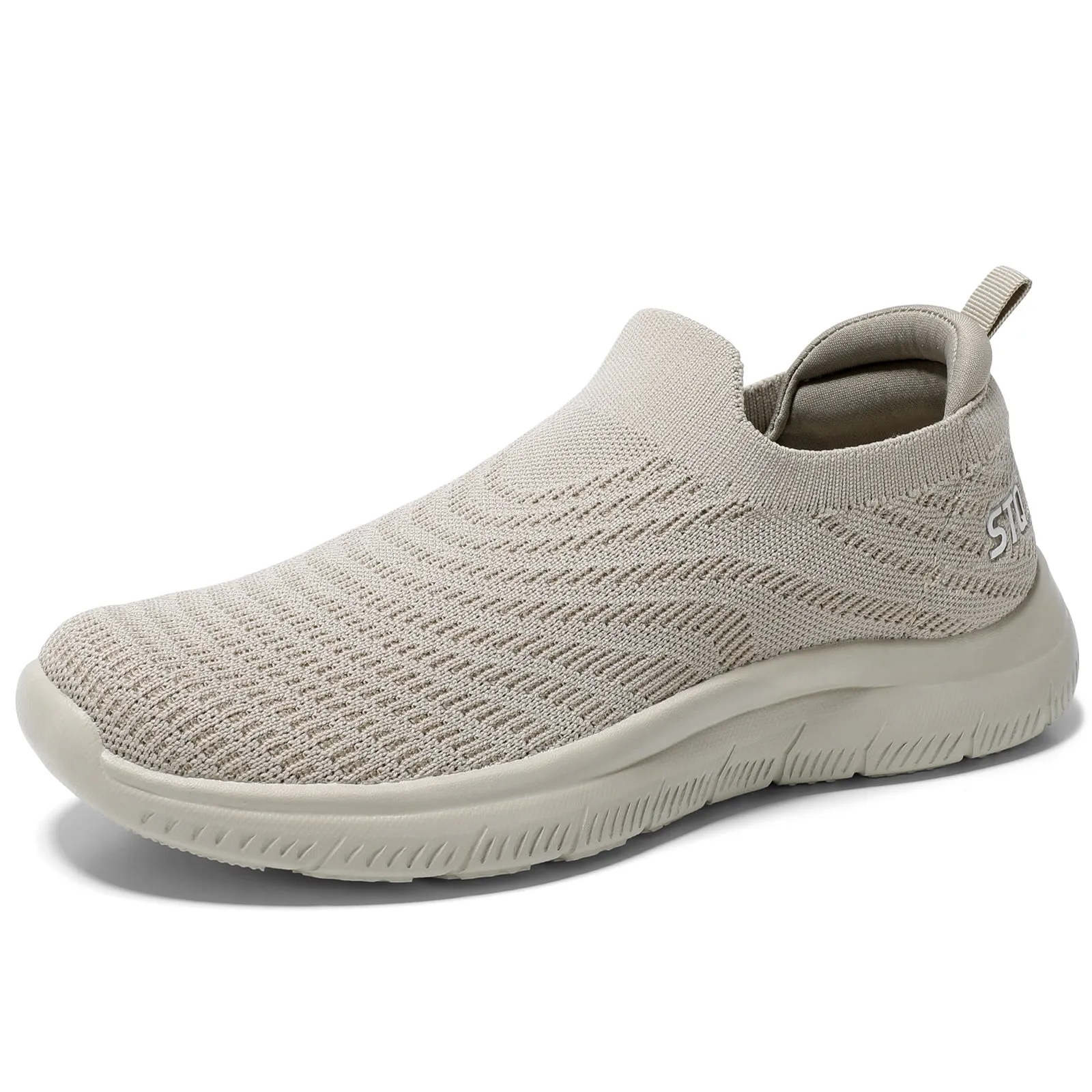 STQ Walking Shoes for Women Arch Support Comfort Lightweight Slip on Sneakers with Memory Foam