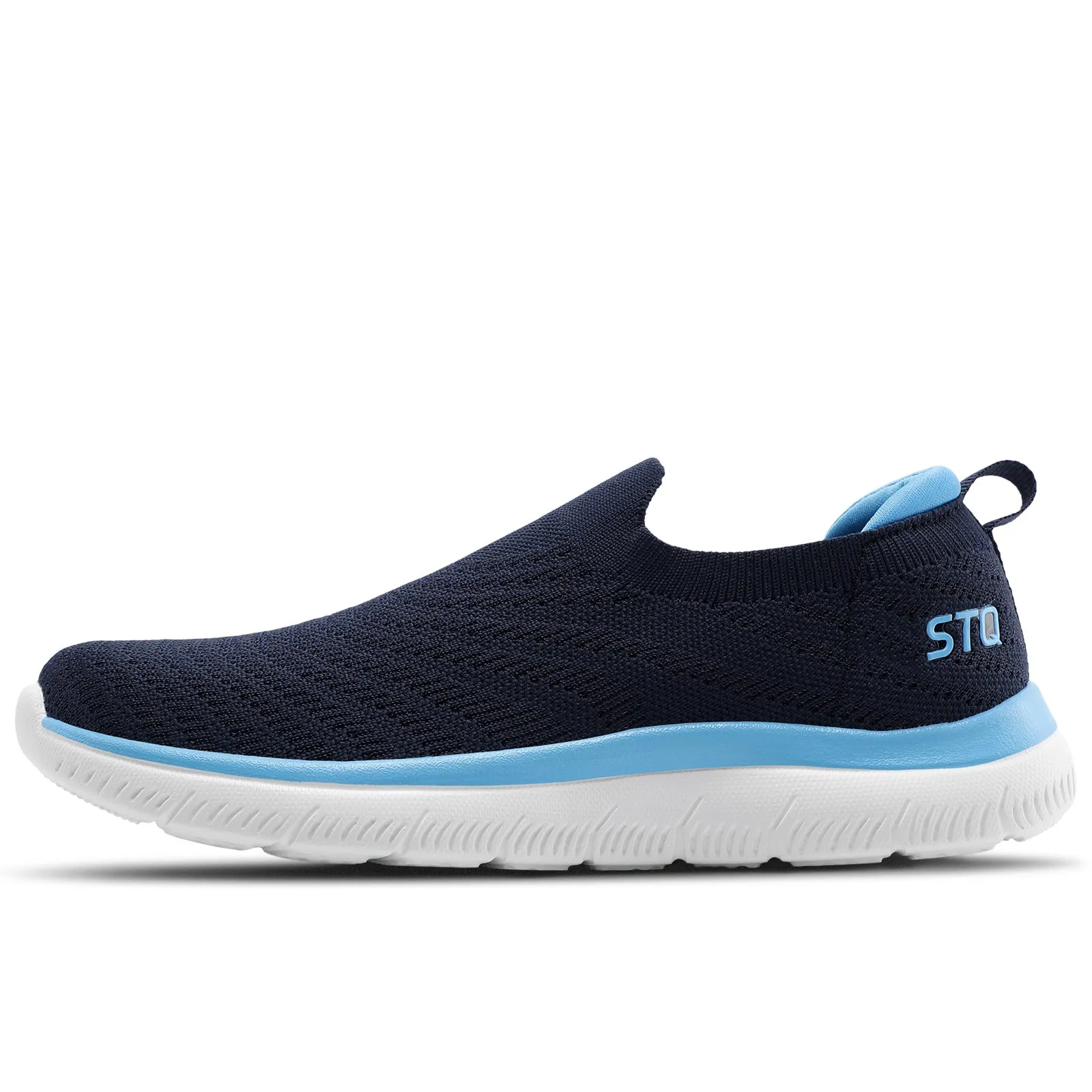STQ Walking Shoes for Women Arch Support Comfort Lightweight Slip on Sneakers with Memory Foam